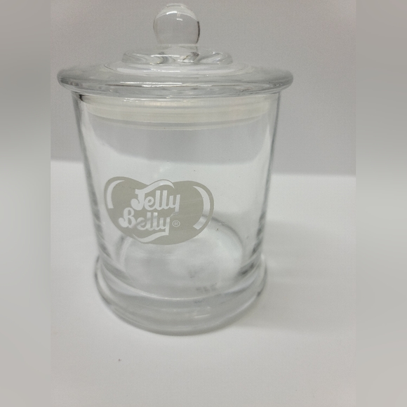 Jelly Belly Glass Apothecary Style Candy Jar Etched with Logo & Secure Lid - Picture 1 of 7